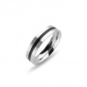Verigheta argint cu email negru DiAmanti 1RI58205-AS